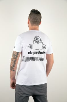 T-Shirt ok-products weiß Luft spart Wasser 1303