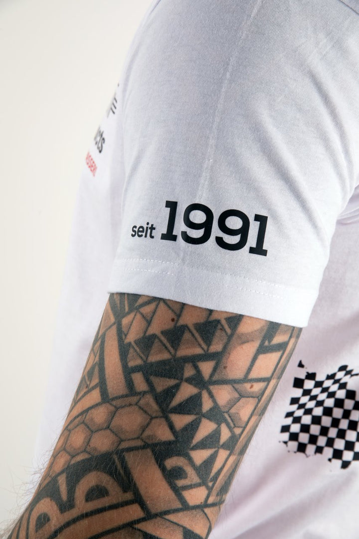 T-Shirt ok-products weiß Luft spart Wasser