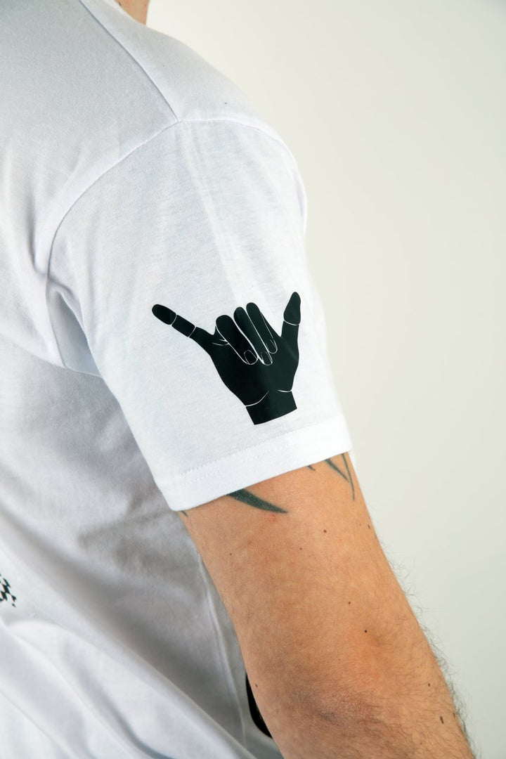T-Shirt ok-products weiß Luft spart Wasser