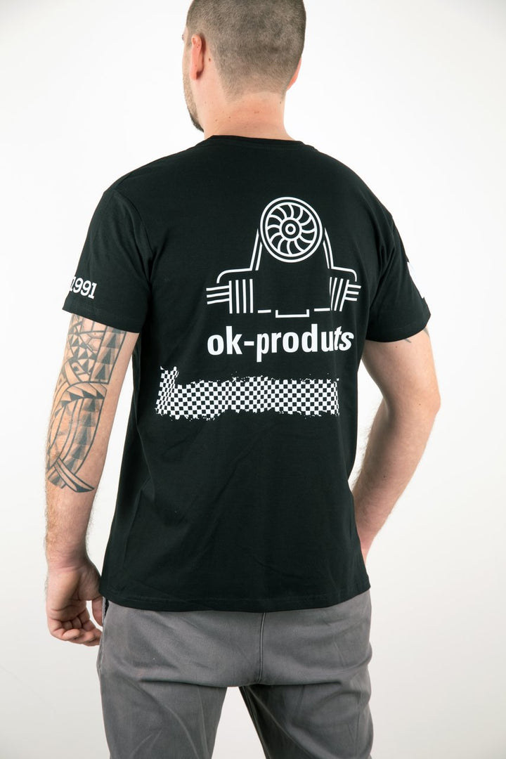 T - Shirt ok-products schwarz Luft spart Wasser 1303
