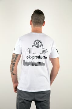 T-Shirt ok-products weiß Luft spart Wasser 1303