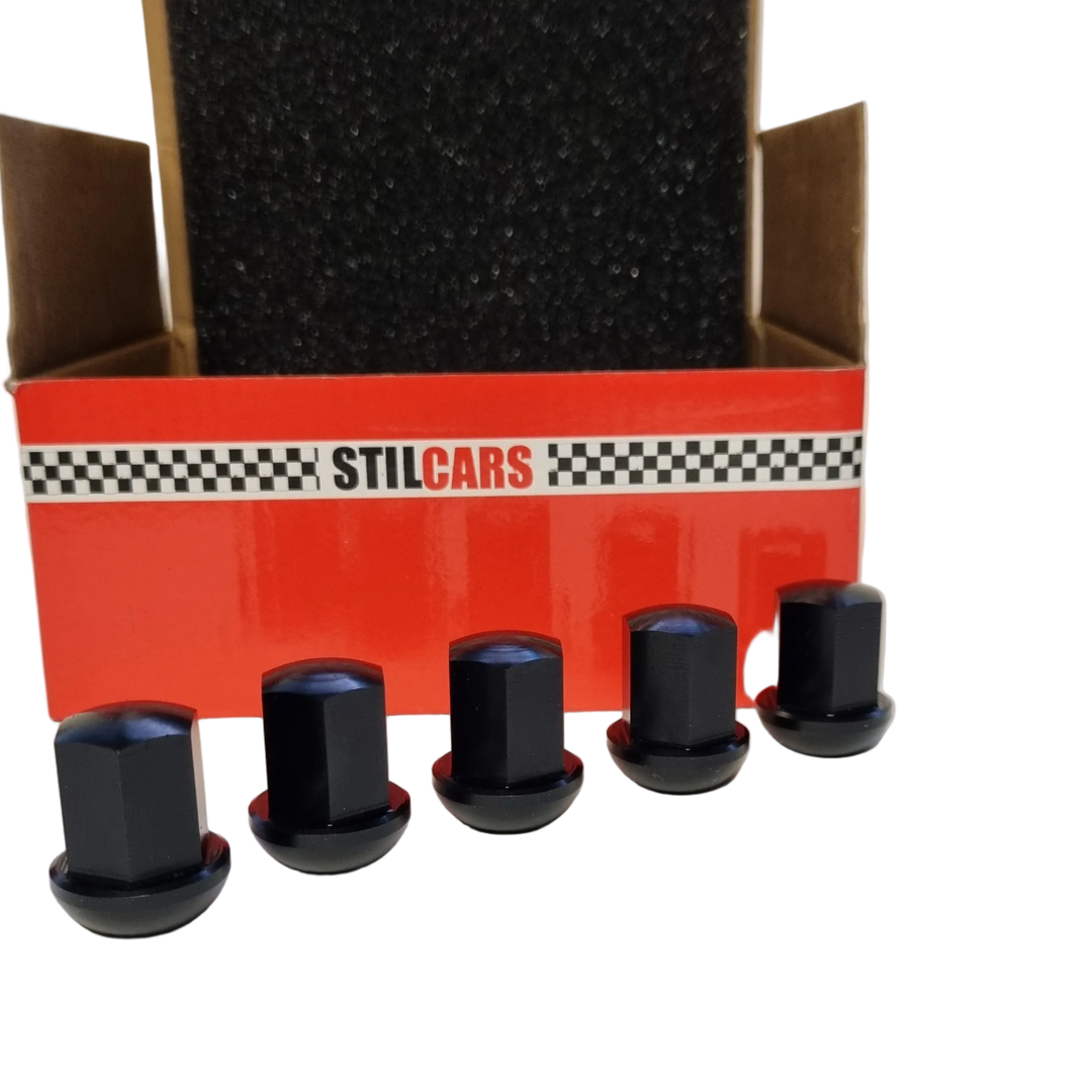 Aluminium Radmuttern schwarz/Set 20 Stk.