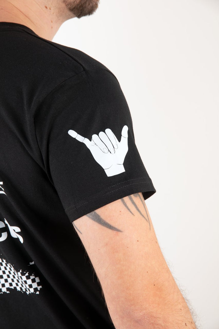 T - Shirt ok-products schwarz Luft spart Wasser 1303