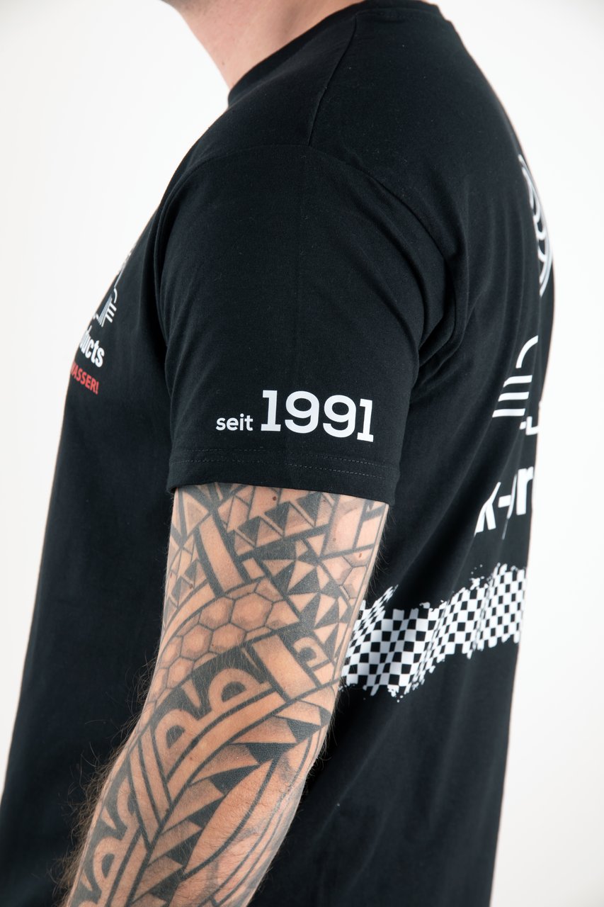 T - Shirt ok-products schwarz Luft spart Wasser 1303